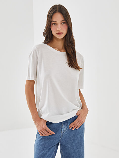 LCW ECO Crew Neck Women's T-Shirt - S5FL51Z8-R9J