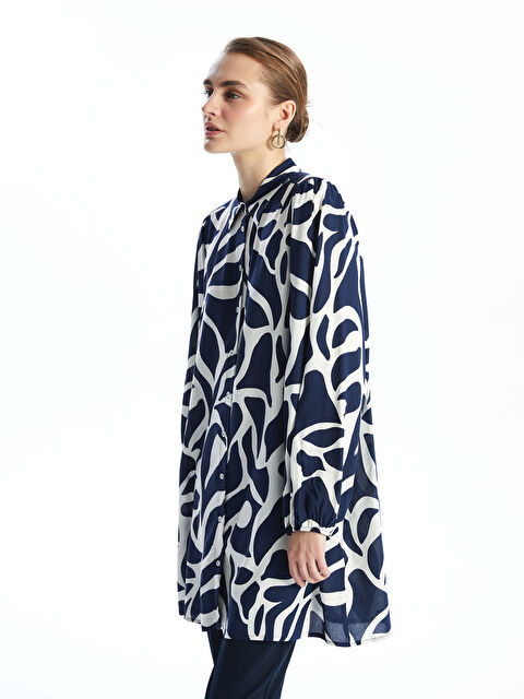LCWAIKIKI Classic Desenli Kadın Gömlek Tunik - S5FM51Z8-LSJ