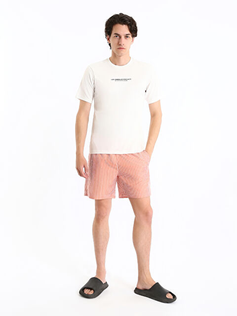 LCWAIKIKI Classic شورت سباحة منقوش للرجال