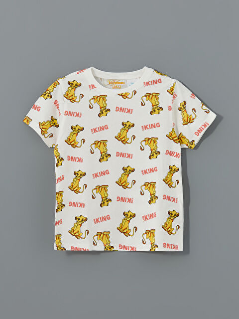 LCW Kids Aslan Kral Baskılı Erkek Çocuk Pijama Üst - S5FM58Z1-LRA