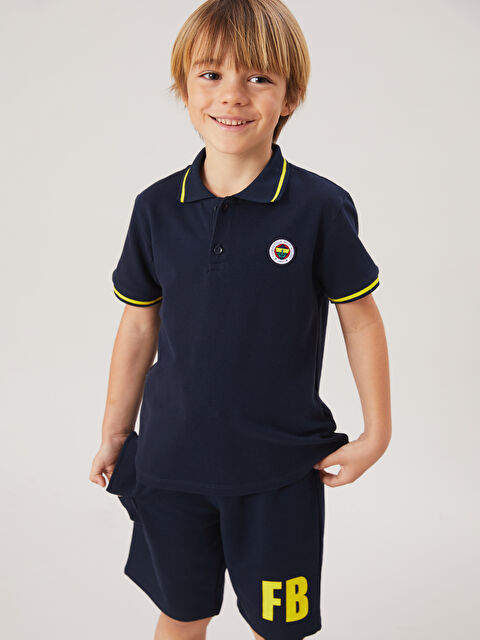 LCW Kids Fenerbahçe Baskılı Erkek Çocuk Tişört - S5FN28Z1-VYA