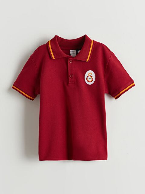LCW Kids Polo Yaka Galatasaray Baskılı Erkek Çocuk Tişört - S5FN30Z1-VAD