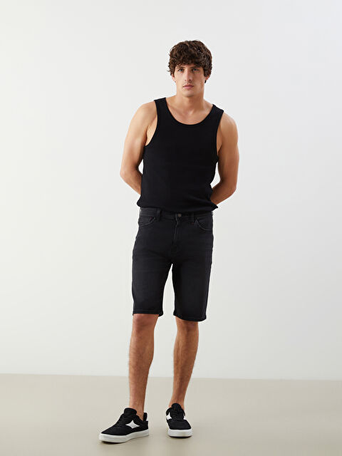 LCW Jeans Standart Kalıp Erkek Jean Şort - S5FN61Z8-326