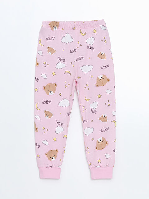 LCW Kids Beli Lastikli Baskılı Kız Çocuk Pijama Alt - S5FN65Z1-LT4