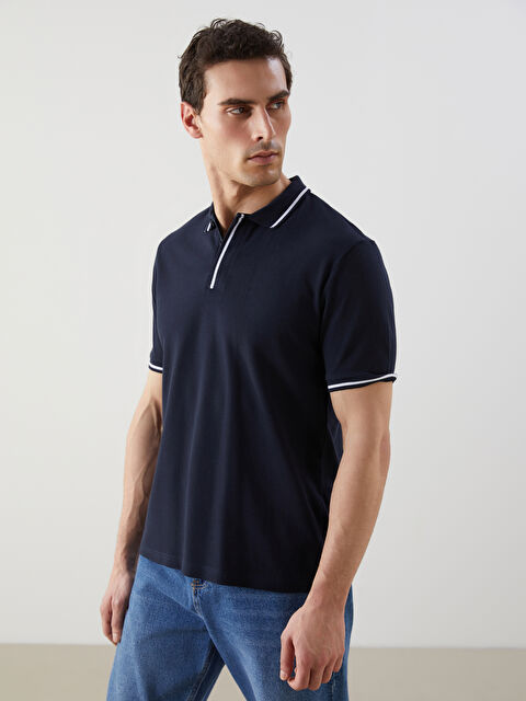 LCWAIKIKI Classic Polo Yaka Kısa Kollu Pike Erkek Tişört - S5FO03Z8-YEF