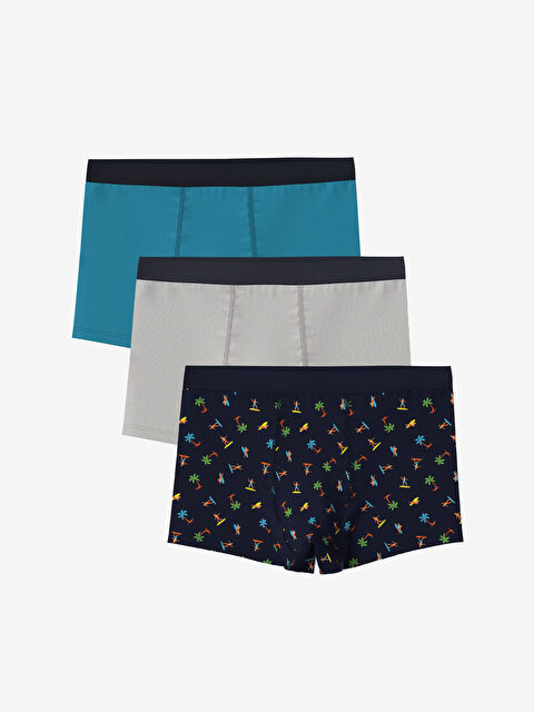 LCW Kids Baskılı Erkek Çocuk Boxer 3'lü - S5FP25Z4-LSJ