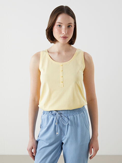 LCWAIKIKI Classic تانك توب برقبة على شكل حرف U للسيدات - S5FP62Z8-FTK