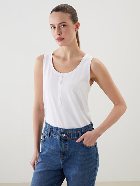 LCWAIKIKI Classic U Yaka Kadın Atlet - S5FP62Z8-Q6K