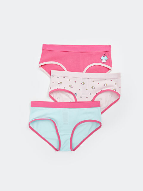 LCW Kids Štampane gaćice za devojčice 3 komada