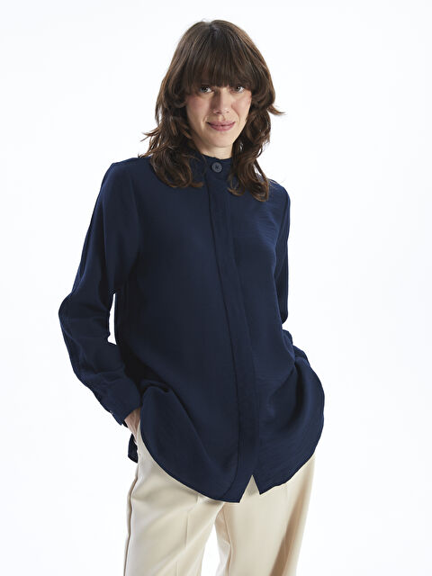 LCWAIKIKI Classic Hakim Yaka Kadın Gömlek Tunik - S5FR33Z8-Z5N