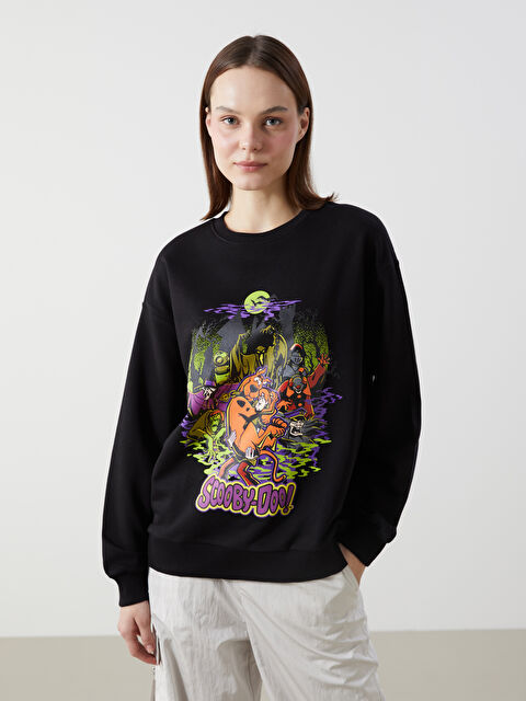 LCWAIKIKI Classic Scooby-Doo Printed Oversize Women's Sweatshirt - S5FR38Z8-CVL