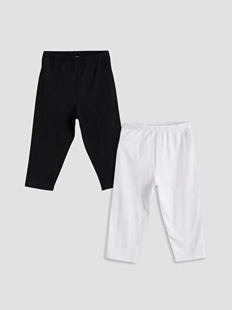 LCW Kids Beli Lastikli Kız Çocuk Tayt 2'li - S5FR71Z4-CVL