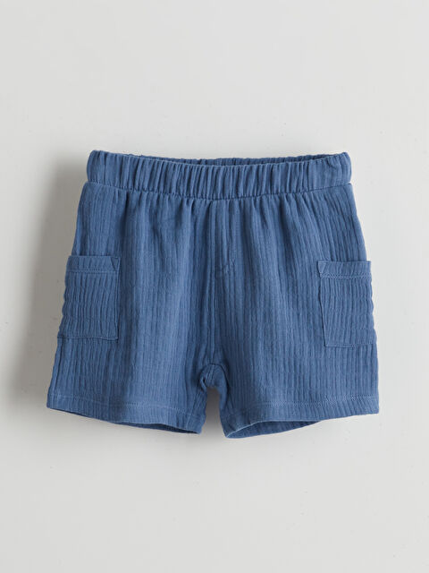 LCW baby Beli Lastikli Basic Erkek Bebek Şort - S5FS31Z1-UCV