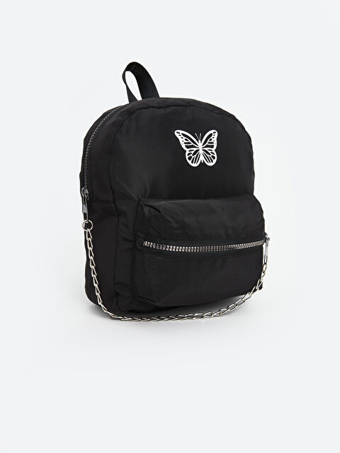 LCW ACCESSORIES حقيبة ظهر مطبوع عليها فراشات للبنات - S5FS36Z4-HUC