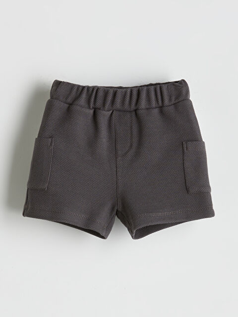 LCW baby Beli Lastikli Cepli Erkek Bebek Şort - S5FS77Z1-HJU