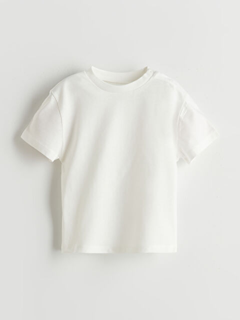 LCW baby Bisiklet Yaka Erkek Bebek Tişört - S5FS90Z1-R9J