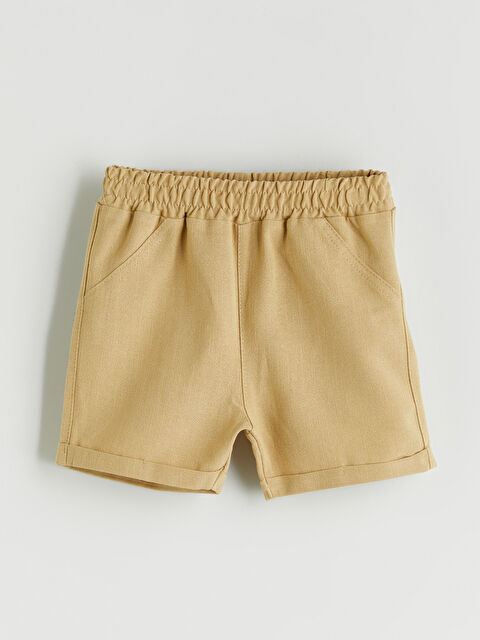 LC WAIKIKI Regular Fit Beli Lastikli Erkek Bebek Şort - S5FT20Z1-GCZ