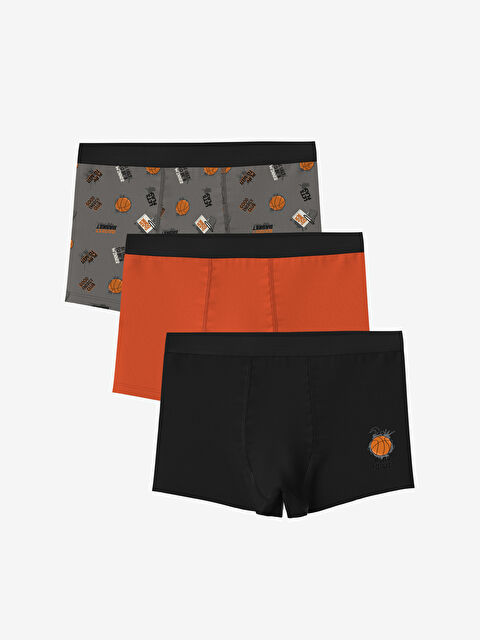 LCW Kids Baskılı Erkek Çocuk Boxer 3'lü - S5FU47Z4-LRW