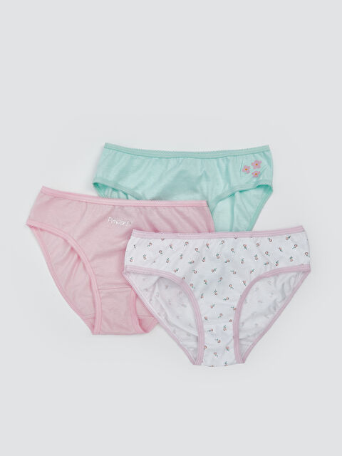 LCW Kids Baskılı Kız Çocuk Külot 3'lü - S5FU54Z4-FYX