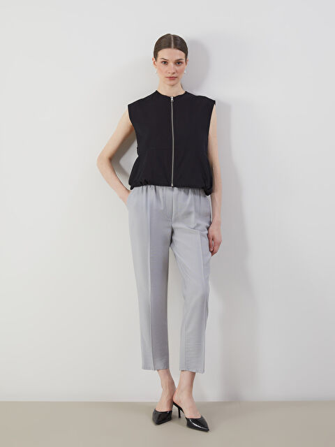 LCW Modest Beli Lastikli Havuç Kesim Kadın Pantolon - S5FU64Z8-CSW