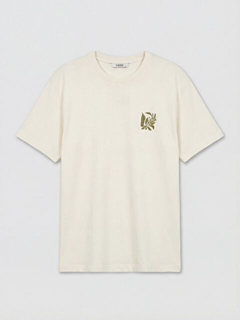 XSIDE تي شيرت رجالي واسع مطبوع بياقة دائرية - S5FU76Z8-VJP