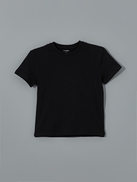 LCW Kids Bisiklet Yaka Basic Erkek Bebek Tişört - S5FY61Z1-CVL