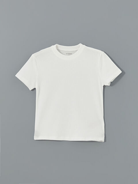 LCW Kids Bisiklet Yaka Basic Erkek Bebek Tişört - S5FY61Z1-R9J