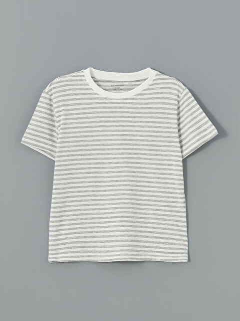 LCW Kids Bisiklet Yaka Kısa Kollu Basic Erkek Çocuk Tişört