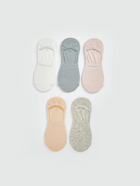 LCW DREAM Kadın Düz Babet Çorap 5'li - S5FY82Z8-FEW
