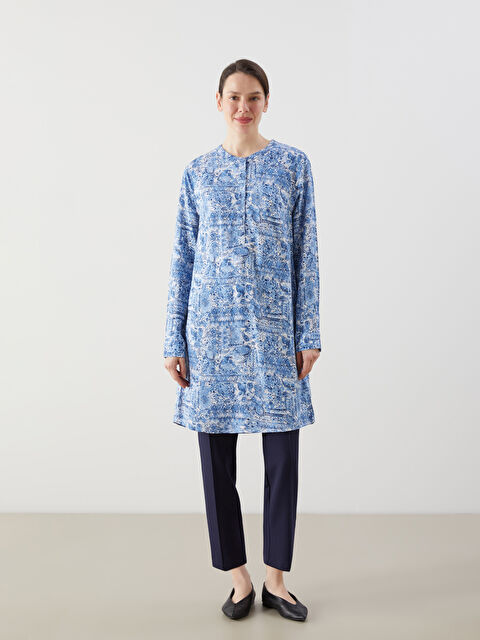 LCW Grace Hakim Yaka Desenli Kadın Tunik - S5G050Z8-LQQ