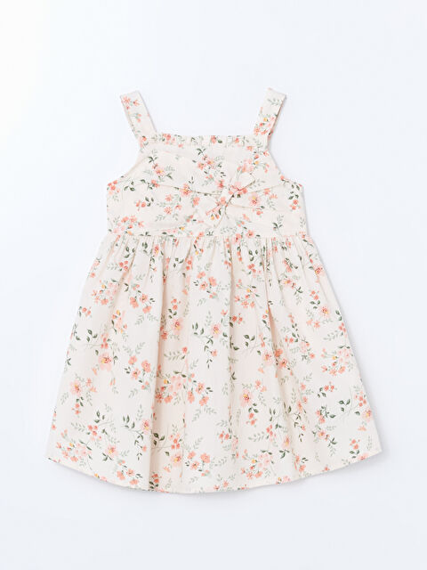 LCW ECO Kare Yaka Puantiye Kız Çocuk Elbise - S5G052Z1-LU9