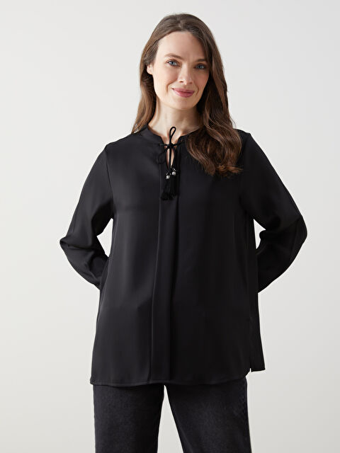 LCW Grace Bağlamalı Yaka Kadın Bluz - S5G065Z8-CVL