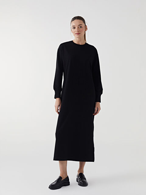 LCW Modest Bisiklet Yaka Kadın Sweat Elbise - S5G102Z8-CVL