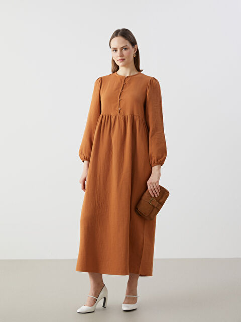 LCW Modest Bisiklet Yaka Elbise - S5G107Z8-GVG