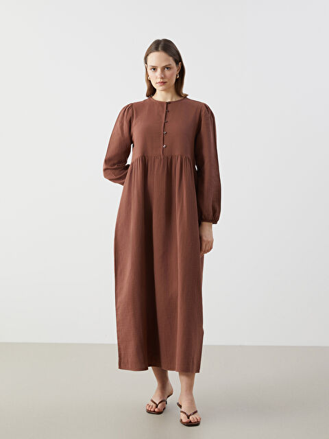 LCW Modest Bisiklet Yaka Kadın Elbise - S5G107Z8-HDD