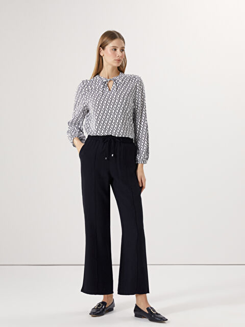 LCWAIKIKI Classic Beli Lastikli Kadın Pantolon - S5G160Z8-CVL