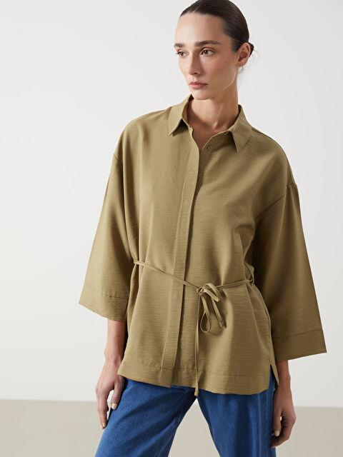 LCWAIKIKI Classic Loose Fit Kadın Gömlek - S5G179Z8-YWA