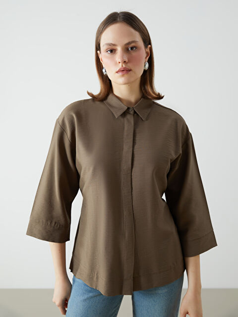 LCWAIKIKI Classic Loose Fit Kadın Gömlek - S5G179Z8-Z5T