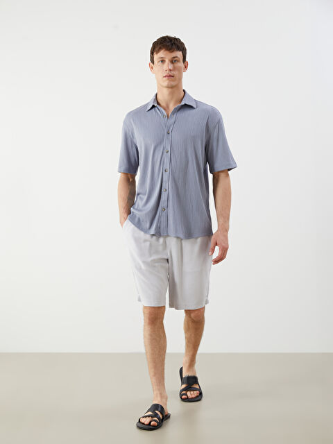 LCW Vision Standart Kalıp Keten Karışımlı Erkek Şort - S5G226Z8-S0L