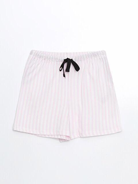 LCW DREAM Beli Lastikli Çizgili Kadın Şort Pijama Altı - S5G247Z8-LRA