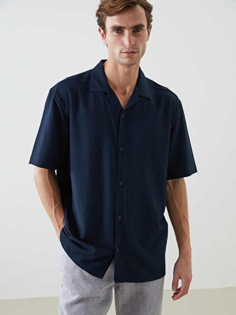 LCW Vision Regular Fit Kısa Kollu Erkek Gömlek - S5G260Z8-RFH