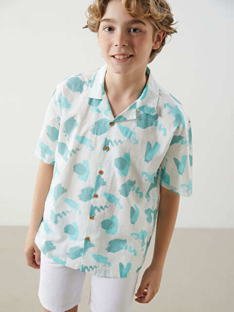 LCW Kids Desenli Erkek Çocuk Gömlek - S5G264Z4-LU7