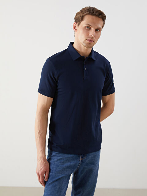 LCWAIKIKI Classic Polo Yaka Kısa Kollu Erkek Tişört - S5G268Z8-DWP