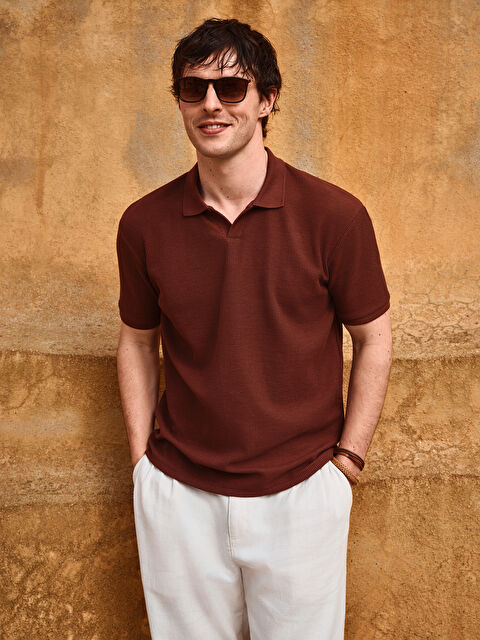 LCW Vision Polo Yaka Kısa Kollu Erkek Tişört - S5G360Z8-HFA