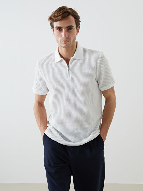 LCW Vision Polo Yaka Kısa Kollu Erkek Tişört - S5G374Z8-R9J