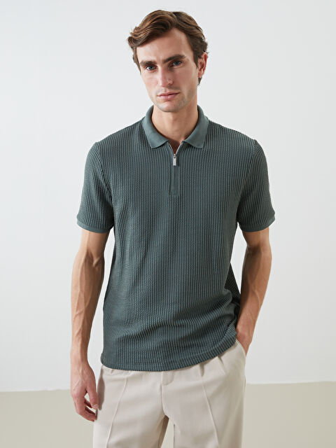 LCW Vision Polo Yaka Kısa Kollu Erkek Tişört - S5G374Z8-YGK