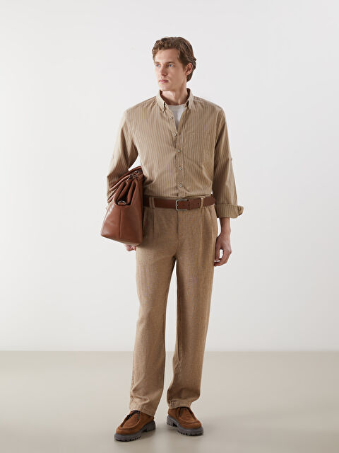 LCW Vision Standart Kalıp Keten Karışımlı Erkek Pantolon - S5G539Z8-DU7