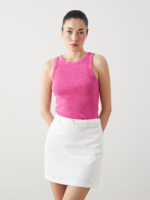 LCWAIKIKI Classic Bisiklet Yaka Kadın Atlet - S5G606Z8-H2G