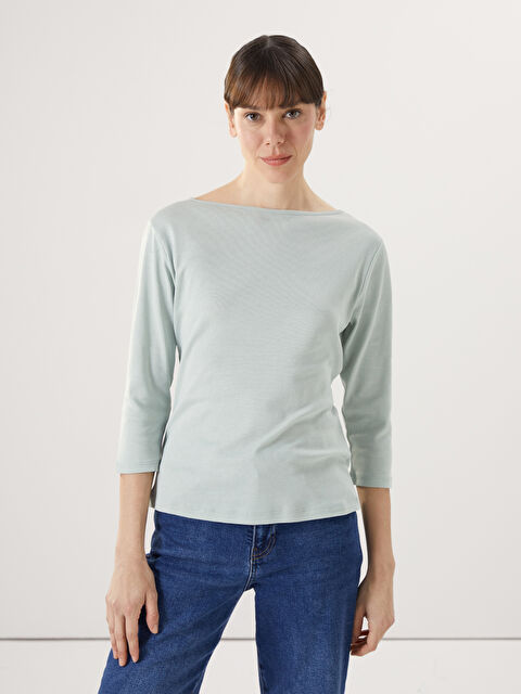 LCWAIKIKI Classic Majica sa širokim izrezom za žene - S5G612Z8-FLL