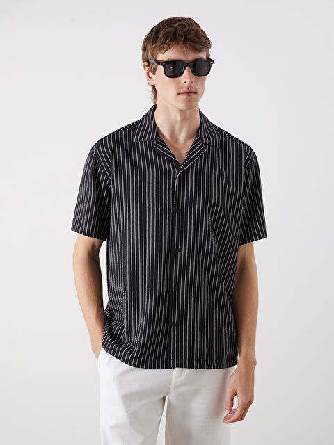 SOUTHBLUE Regular Fit Kısa Kollu Çizgili Erkek Gömlek - S5G630Z8-LQJ